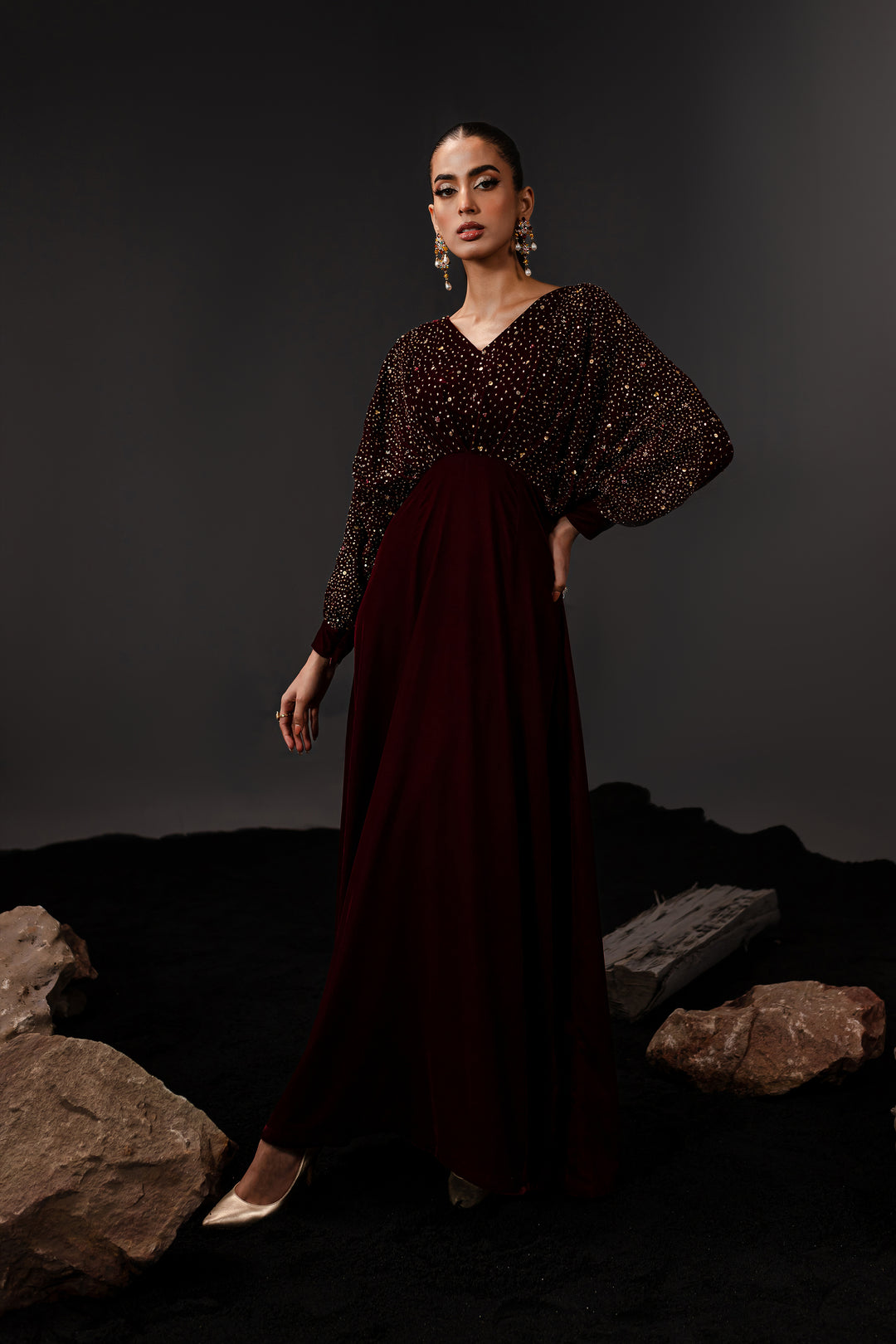 Groot 1Pc - Formal Velvet Maxi - BATIK