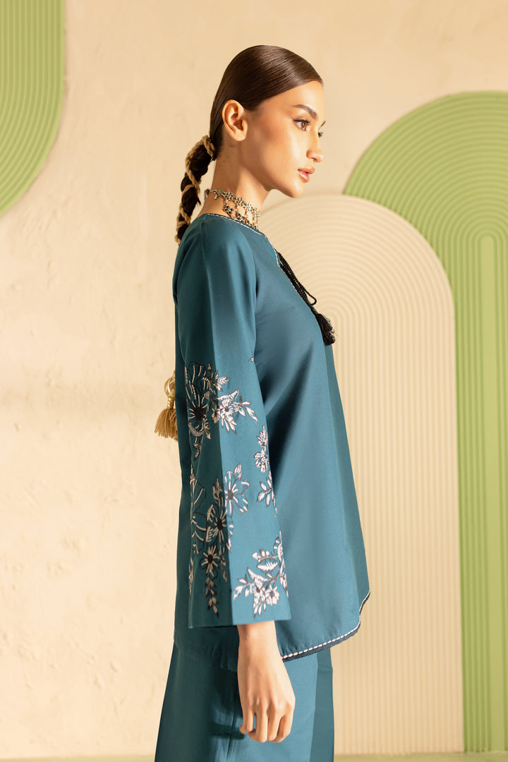 Hyelin 2Pc - Embroidered Khaddar Dress - BATIK