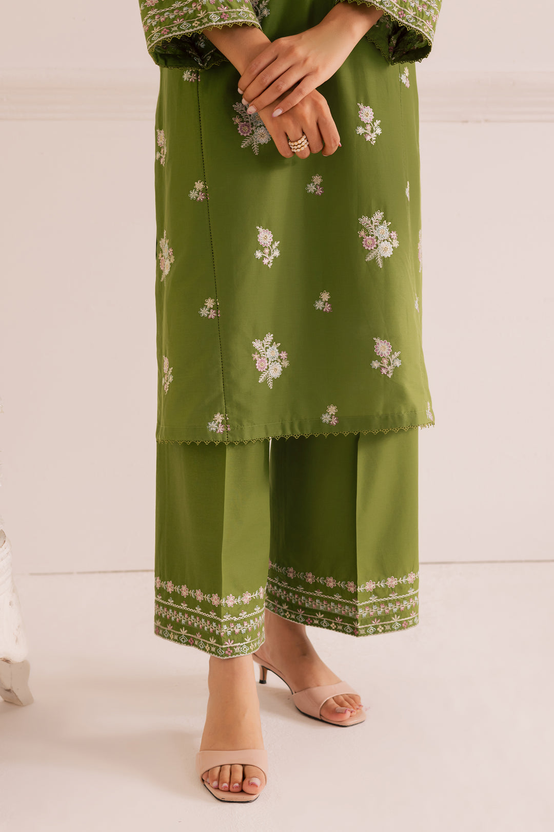Wild Flower 2Pc - Embroidered Casual Pret