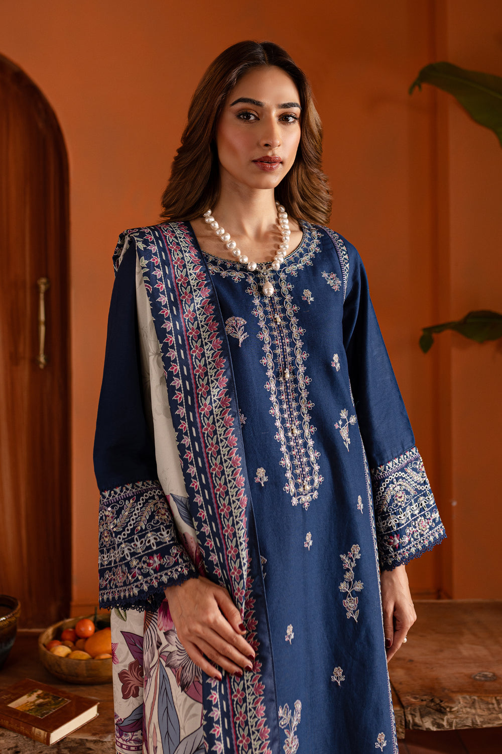 Sahil 3Pc- Embroidered Khaddar Dress - BATIK