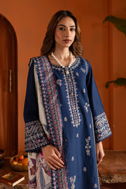 Sahil 3Pc- Embroidered Khaddar Dress