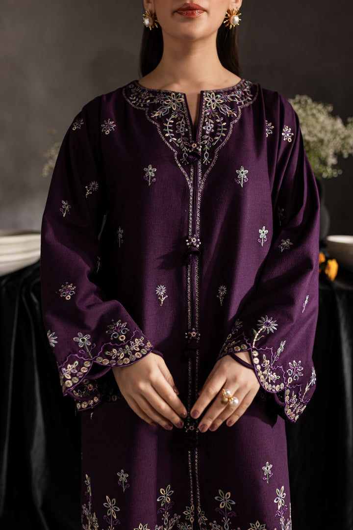 Orchid 2Pc - Embroidered Karandi dress - BATIK