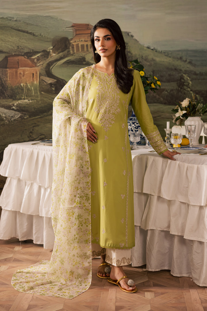 Malbus 3Pc - Embroidered Lawn Pret