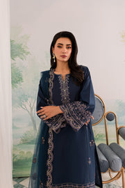 Apollo 3Pc - Embroidered Lawn Dress - BATIK