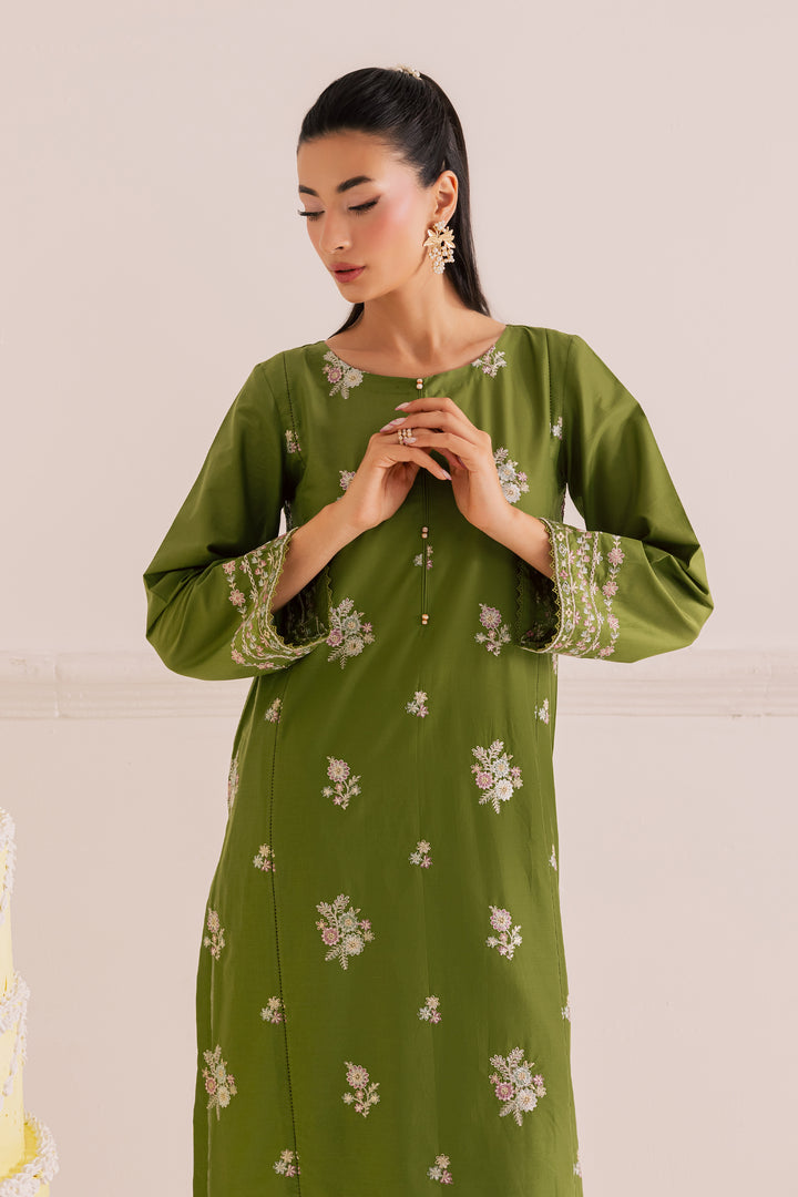 Wild Flower 2Pc - Embroidered Casual Pret