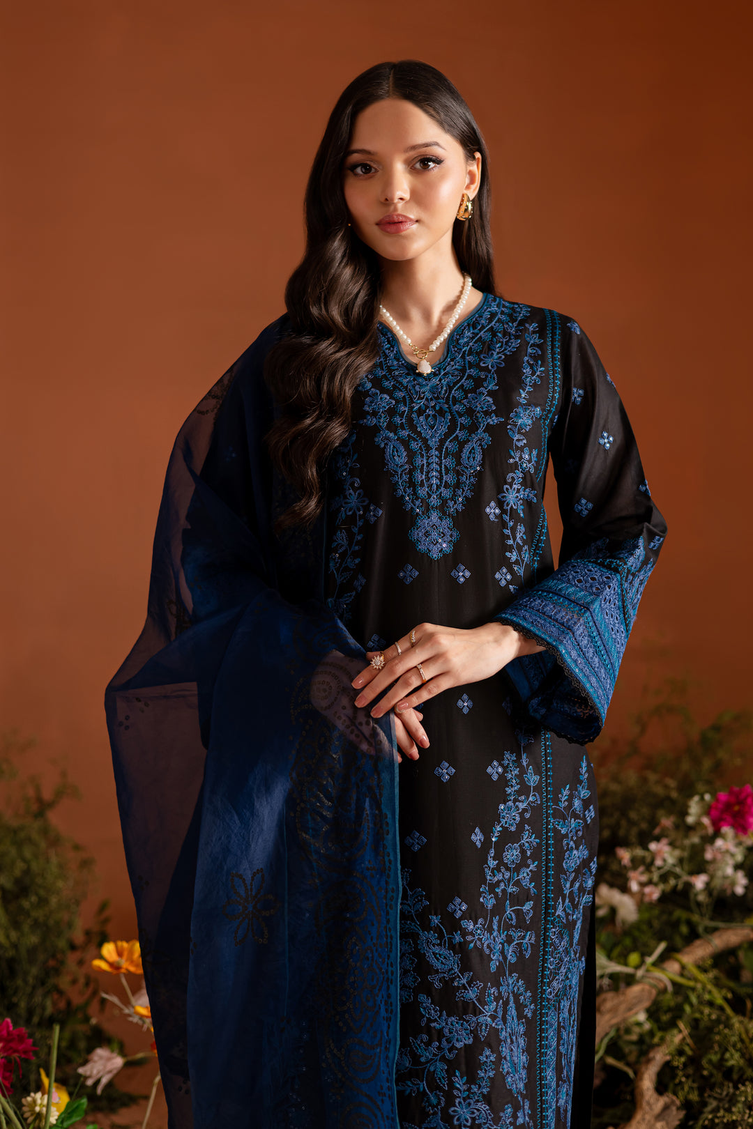 Shehrzad 3Pc - Embroidered Lawn Dress