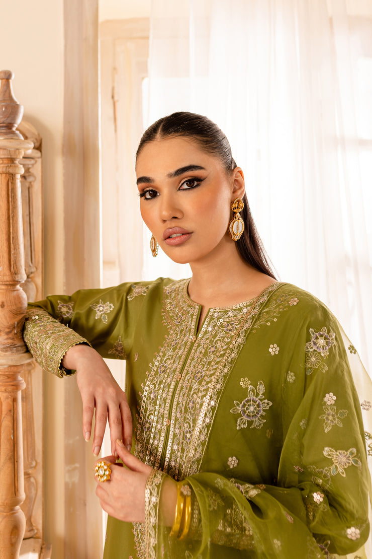 Aiyana 3Pc - Embroidered Lawn Dress - BATIK