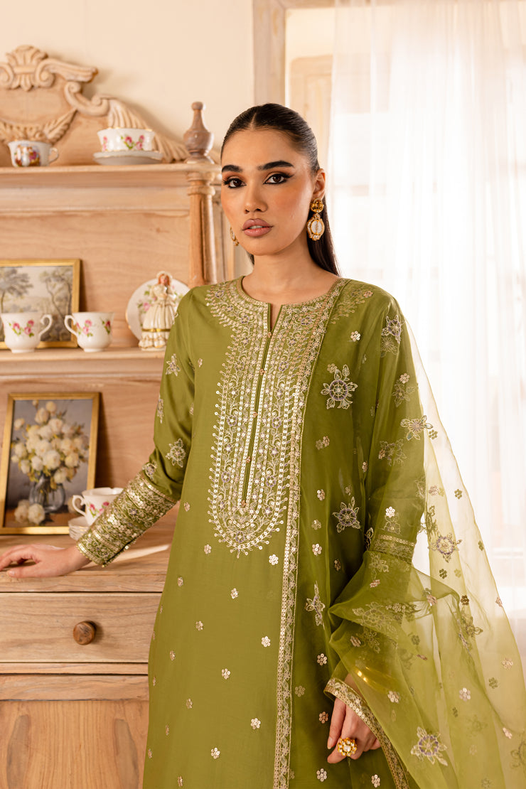 Aiyana 3Pc - Embroidered Lawn Dress - BATIK