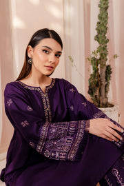 Adel 2Pc - Embroidered Karandi Dress - BATIK