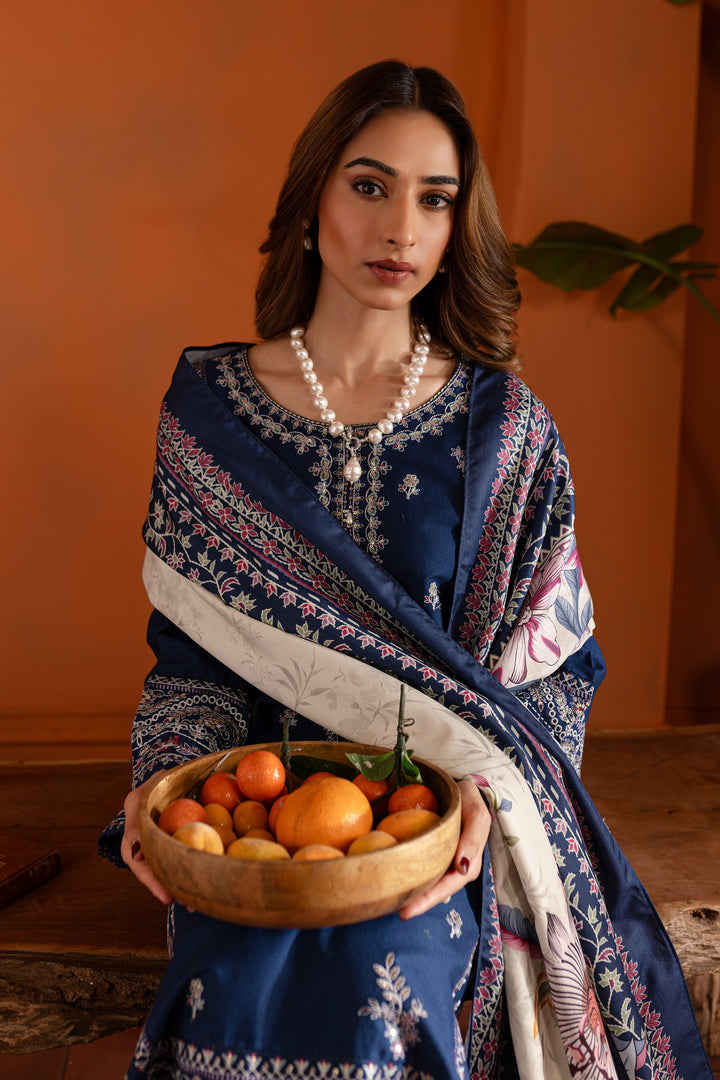 Sahil 3Pc- Embroidered Khaddar Dress - BATIK