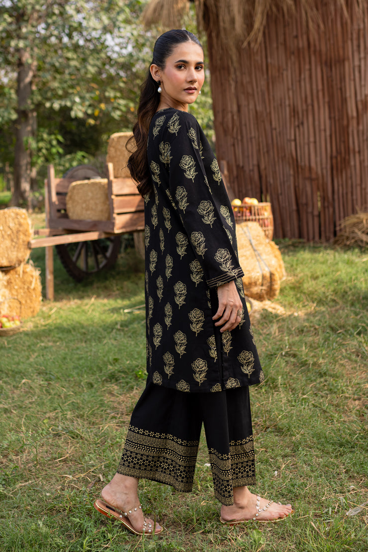 Shalis 2Pc - Printed Khaddar Dress