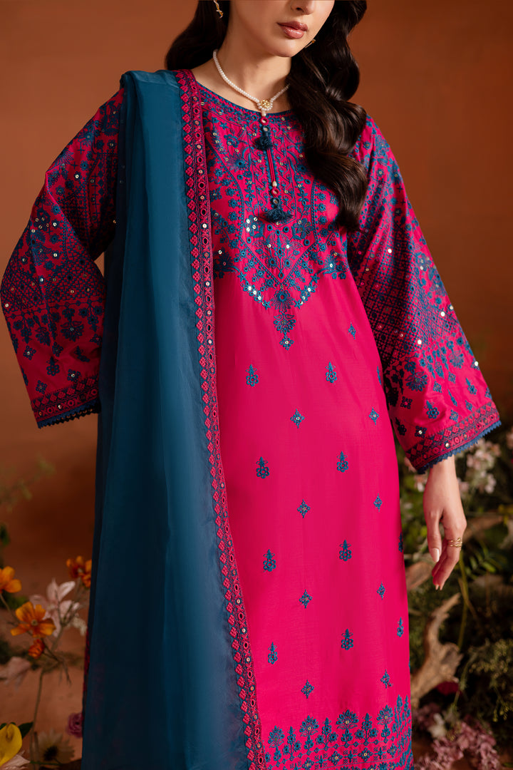 Granite 3Pc - Embroidered Lawn Dress