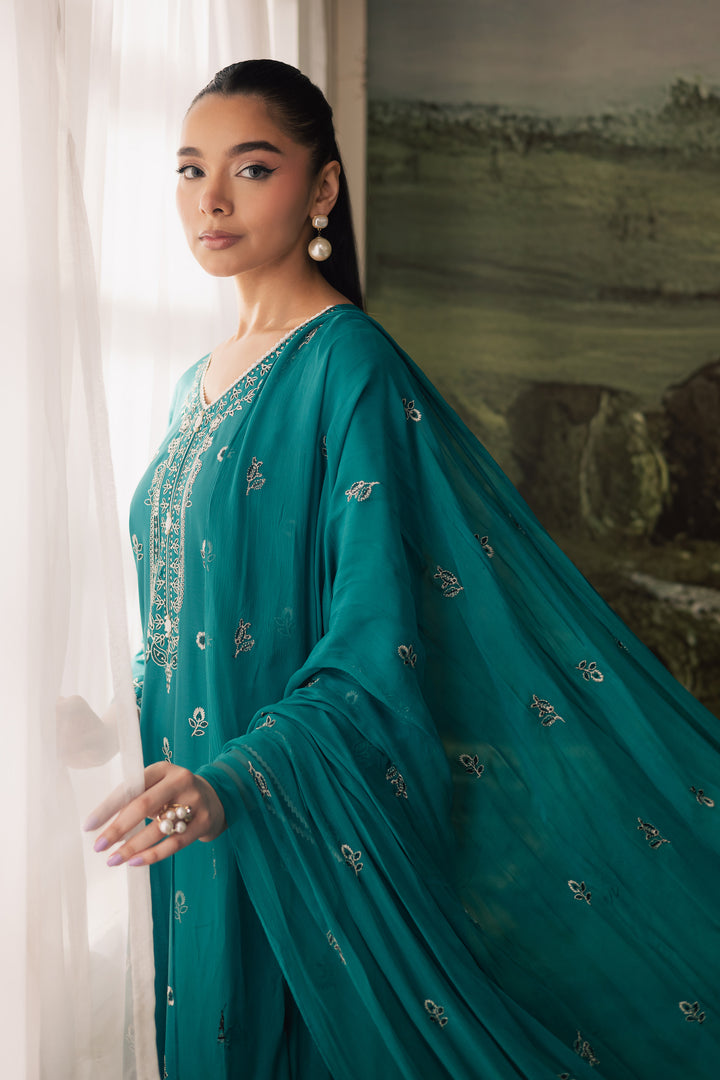 Aqua 3Pc - Embroidered Lawn Pret