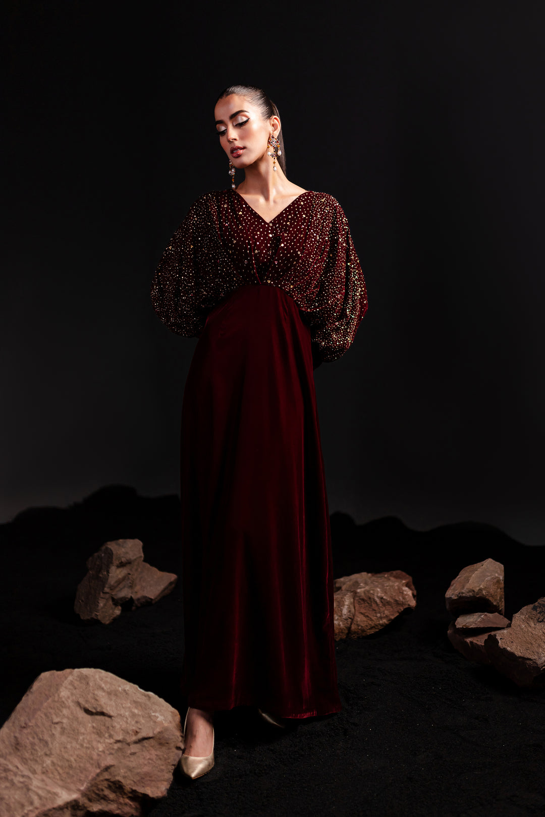 Groot 1Pc - Formal Velvet Maxi - BATIK