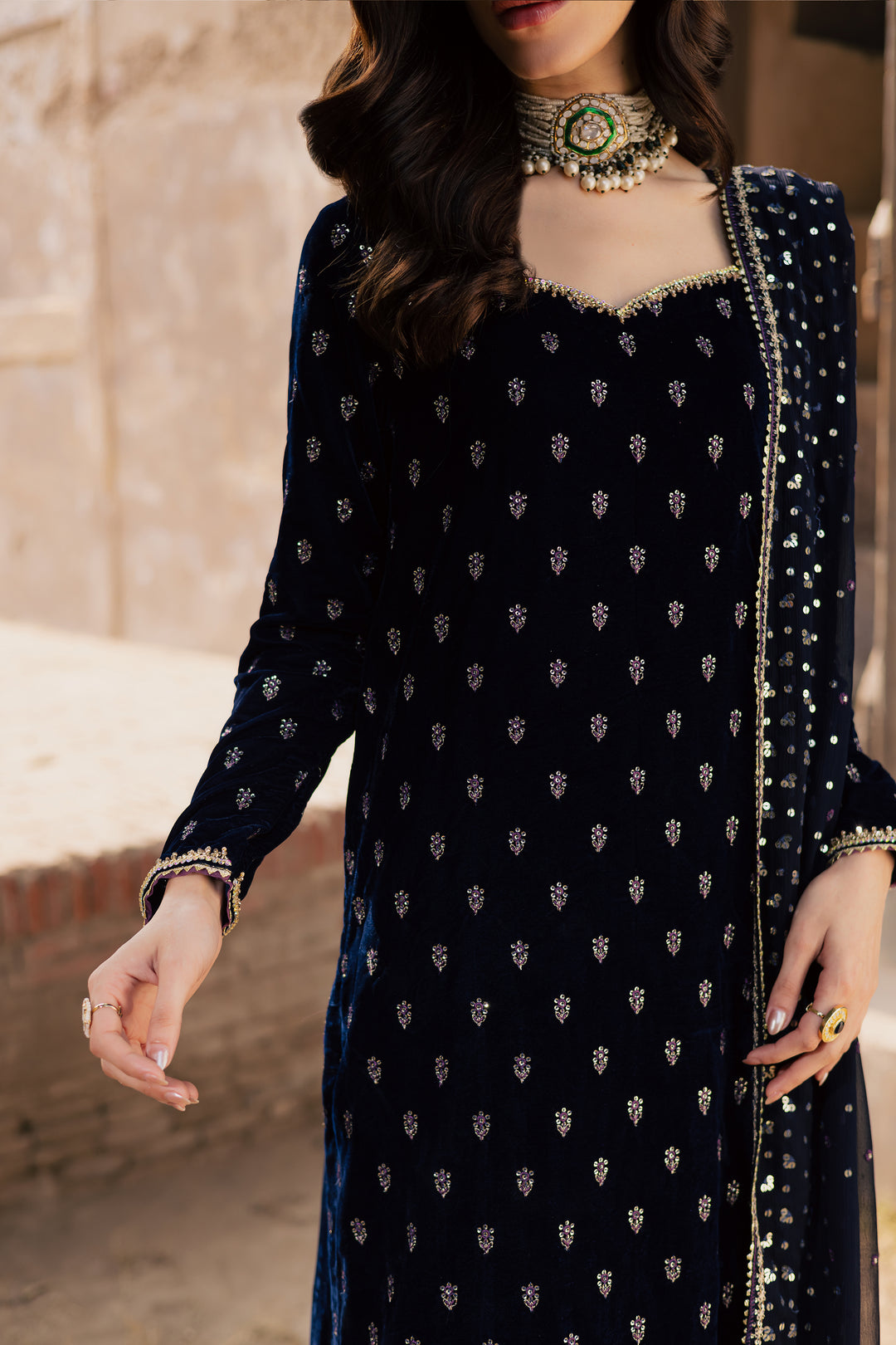 Blue Haze 3Pc - Festive Velvet Pret