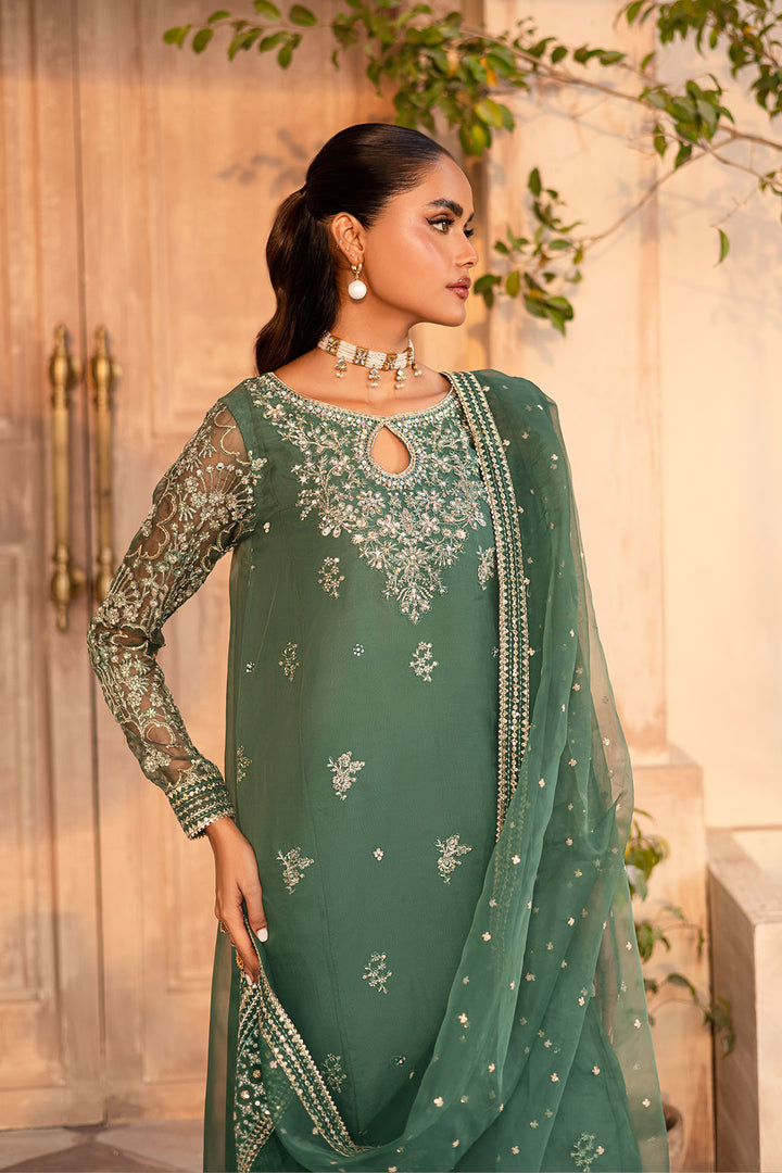 Shireen 3Pc - Embroidered Luxe Pret