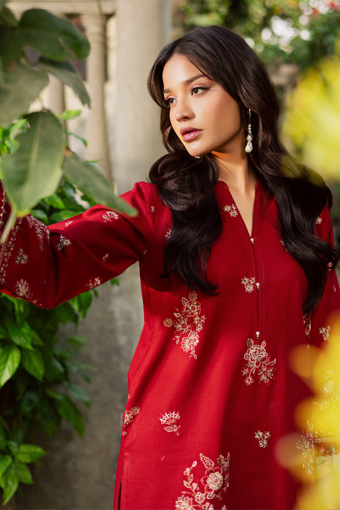 Arisu 2Pc - Embroidered Khaddar Dress