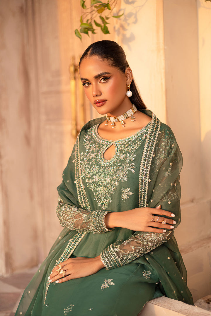 Shireen 3Pc - Embroidered Luxe Pret