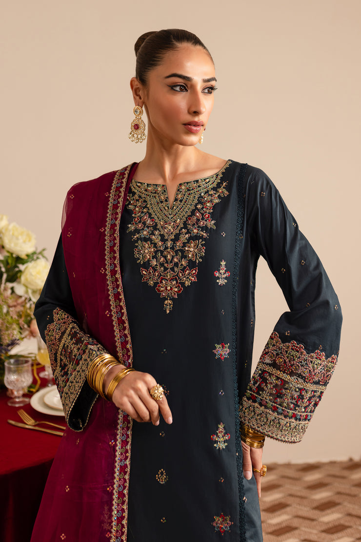 Sailesh 3Pc - Embroidered Luxe Pret