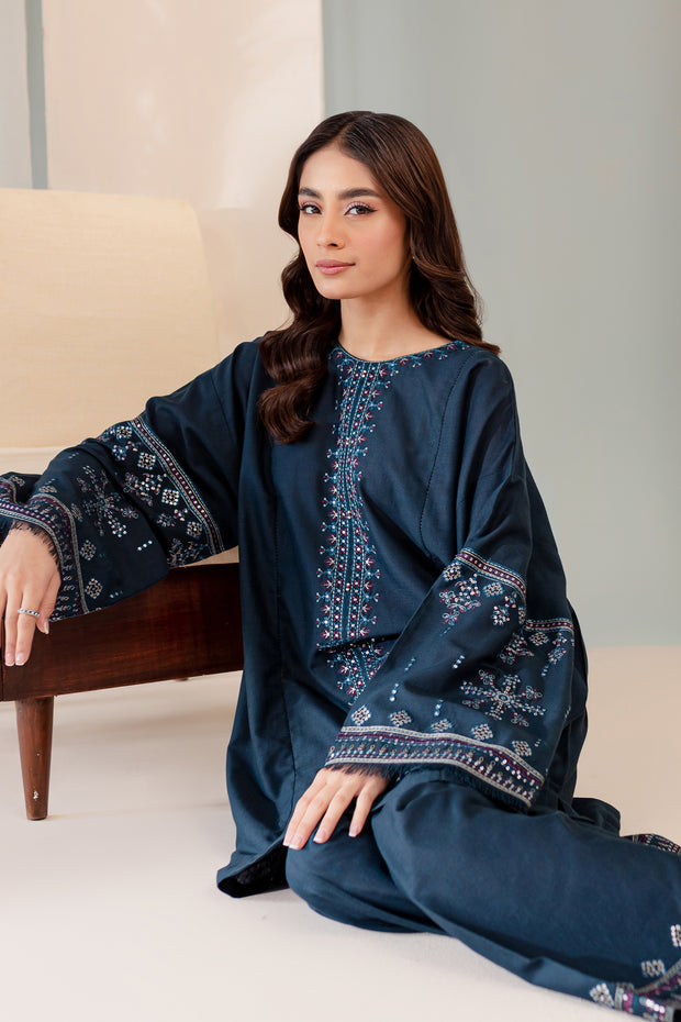 Sooya 2Pc - Embroidered Karandi Dress - BATIK