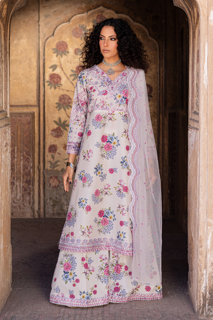 Serenity 3Pc- Printed Lawn Dress