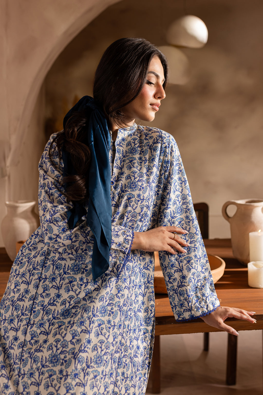 Elara 2Pc - Printed Khaddar Dress - BATIK