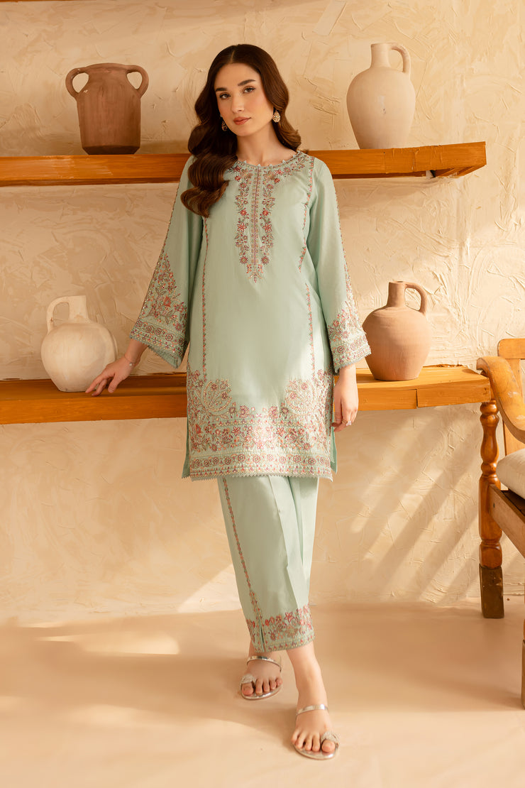 Deliya 2Pc - Embroidered Lawn Dress