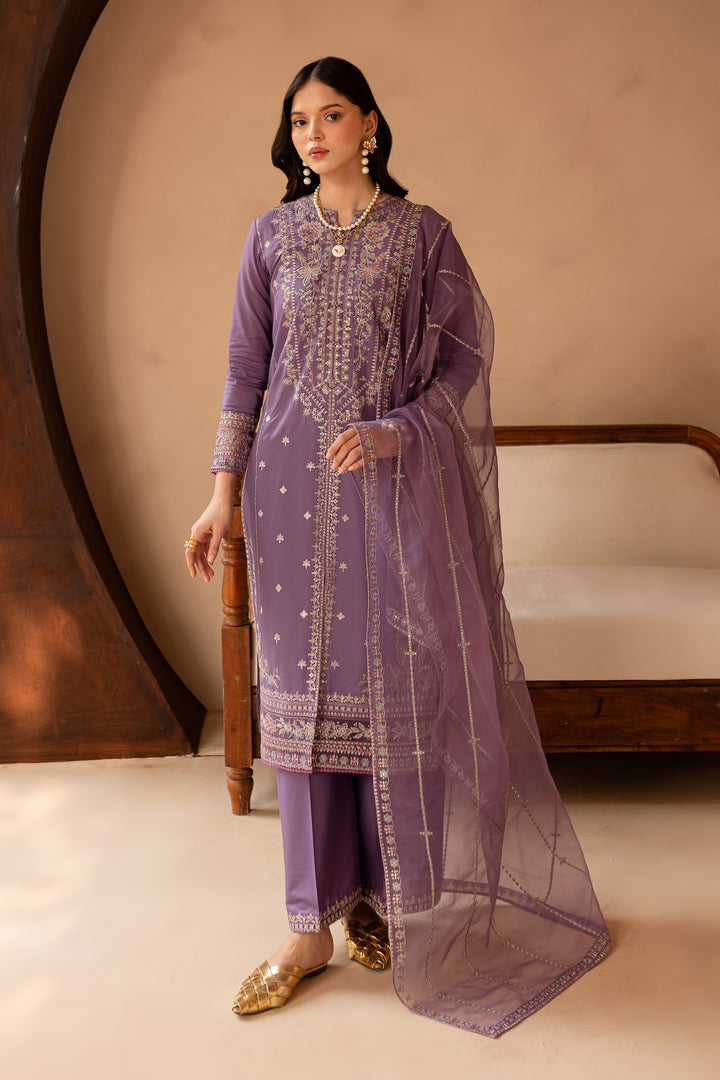 Khoyo 3Pc - Embroidered Lawn Dress