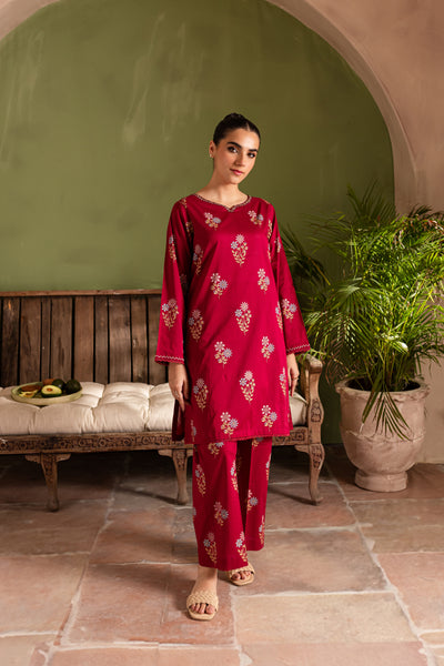 Reeba 2Pc - Embroidered Lawn Dress - BATIK