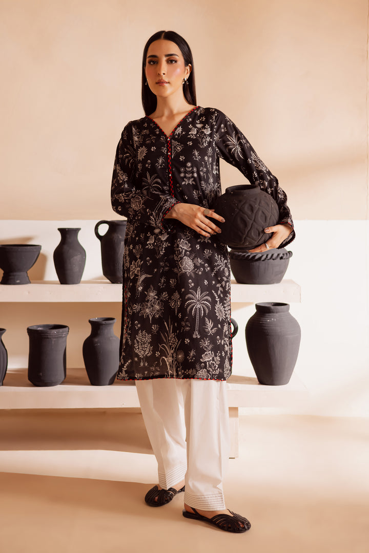 Dark Secrets 2Pc - Printed Lawn Dress