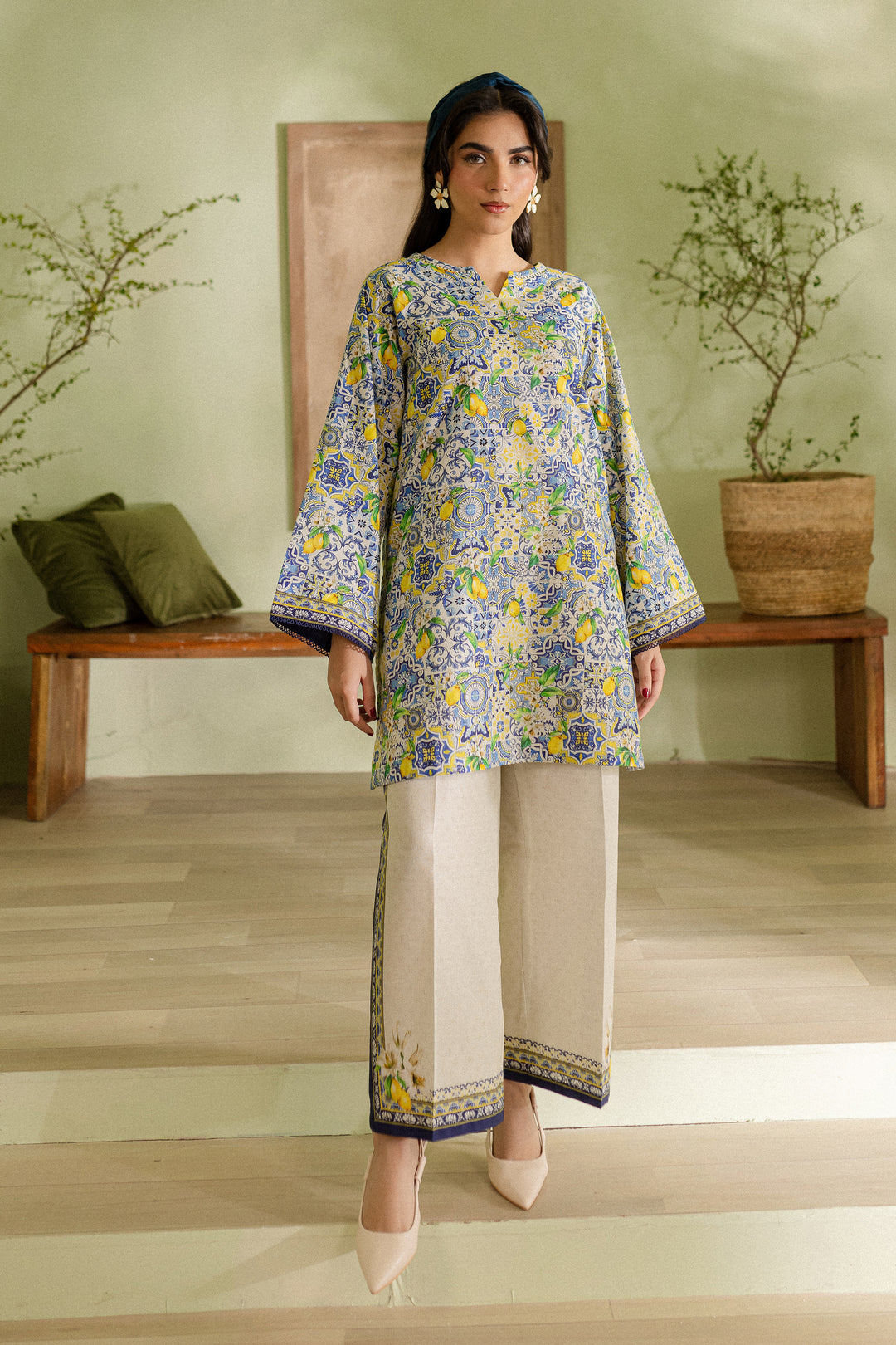 Bella 2Pc - Printed Khaddar Dress - BATIK