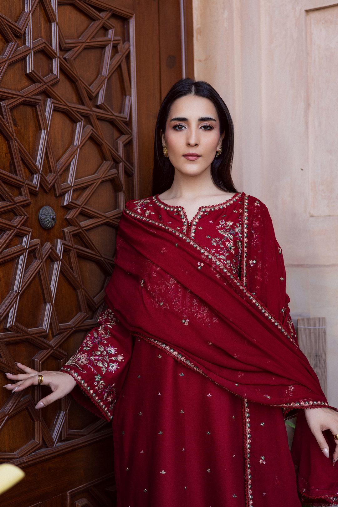 Wild Dream 3Pc - Embroidered Khaddar Dress
