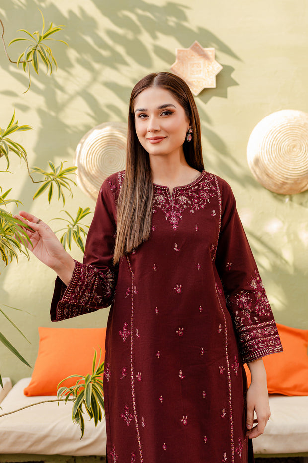 Starlet 2Pc - Embroidered Khaddar Dress - BATIK