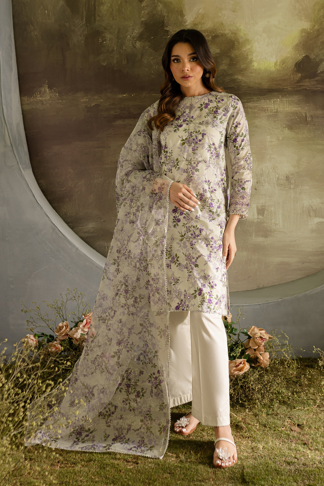 Seemal 3Pc - Printed Lawn Dress