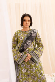 Huram 3Pc - Printed Lawn Dress - BATIK