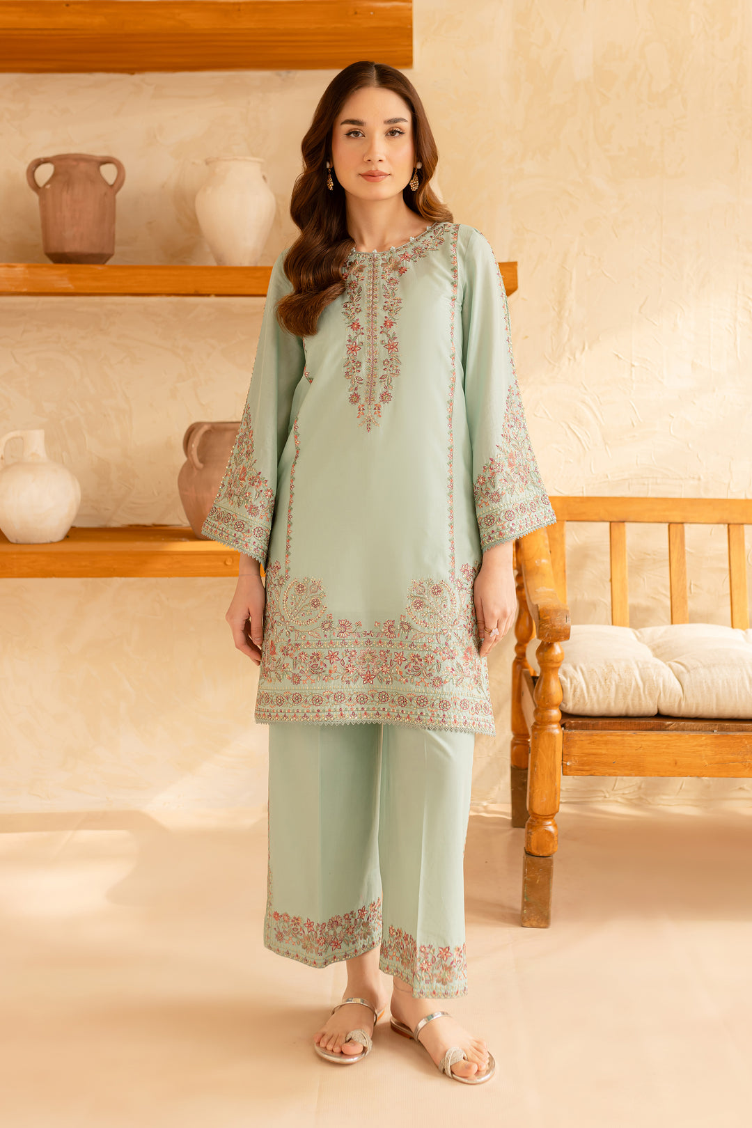 Deliya 2Pc - Embroidered Lawn Dress