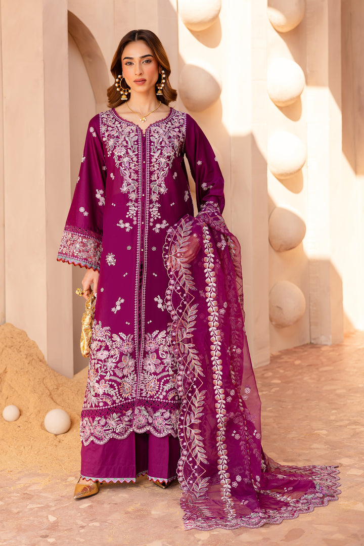 Roop 3Pc - Embroidered Luxe Pret