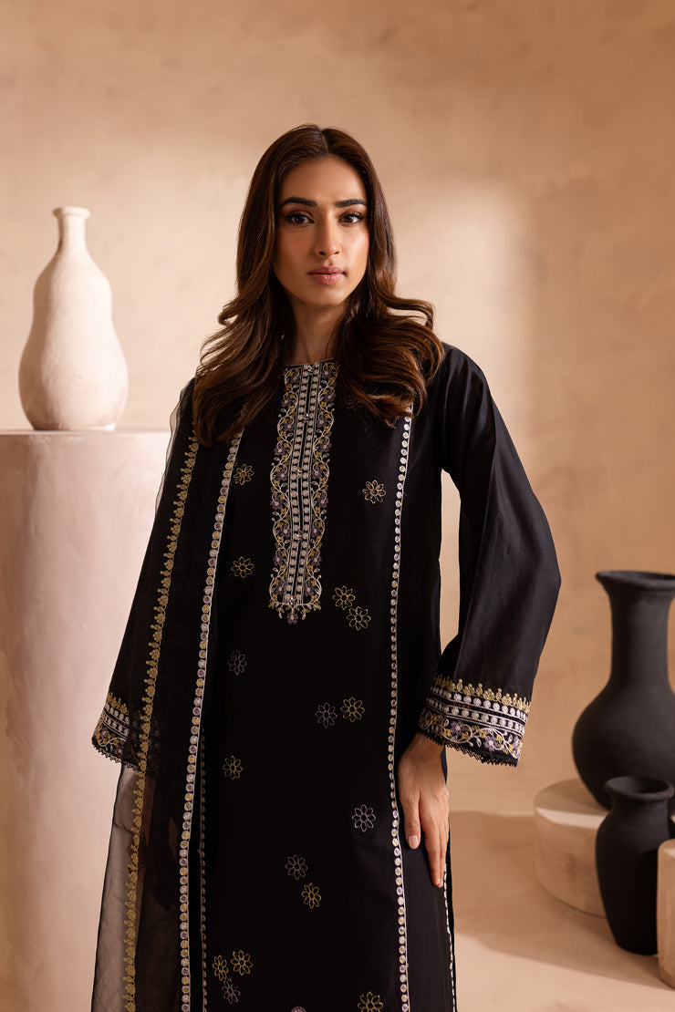 Navaeh 3Pc - Embroidered Lawn Dress - BATIK