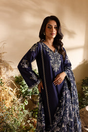 Gloomy 3Pc - Embroidered Lawn Dress - BATIK