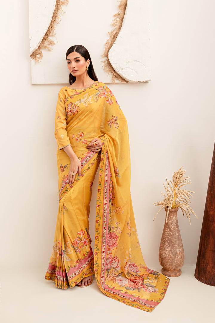 Credense 4Pc - Luxe PRET Saree - BATIK