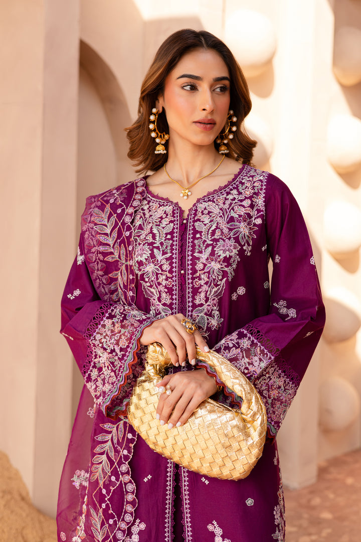 Roop 3Pc - Embroidered Luxe Pret