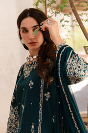 Enya 3Pc - Embroidered Khaddar Dress