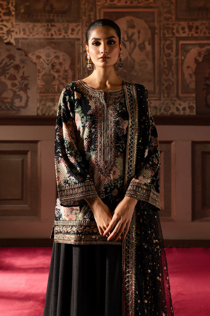 Malya 3Pc - Embroidered Luxe Pret - BATIK