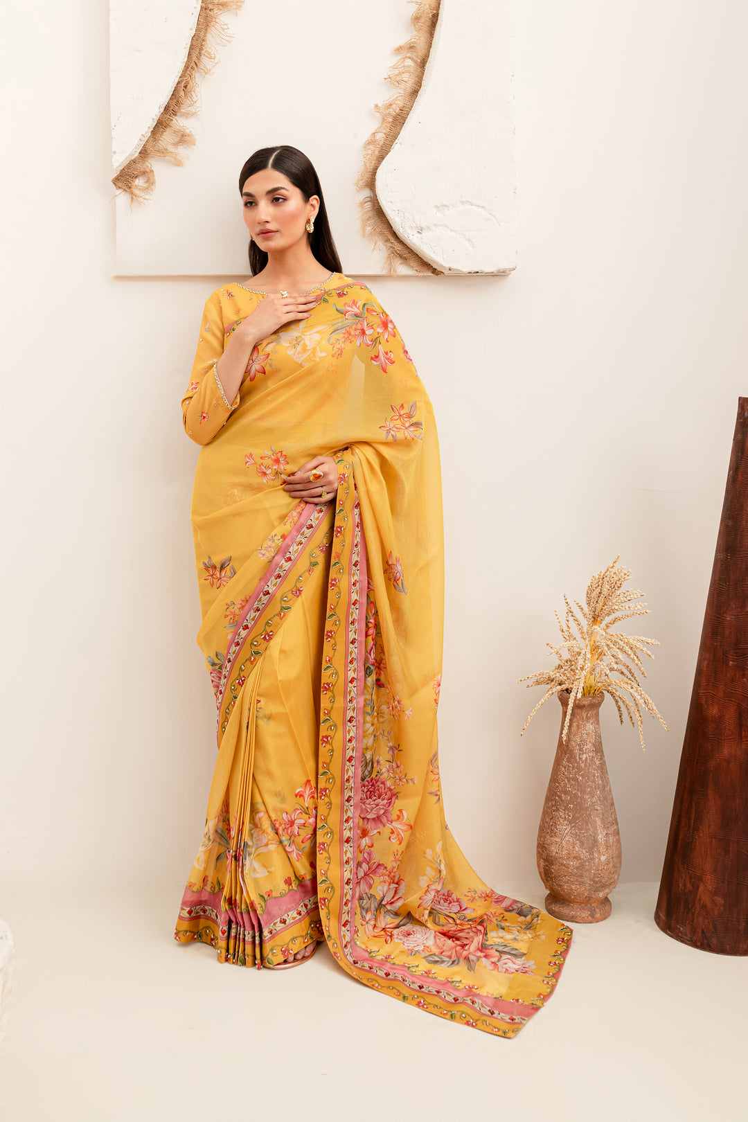 Credense 4Pc - Luxe PRET Saree - BATIK