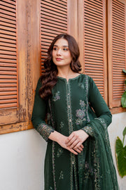 Maesha 3Pc - Embroidered Karandi Dress - BATIK