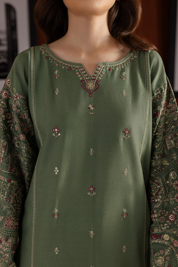 Mila 2Pc - Embroidered Khaddar Dress - BATIK