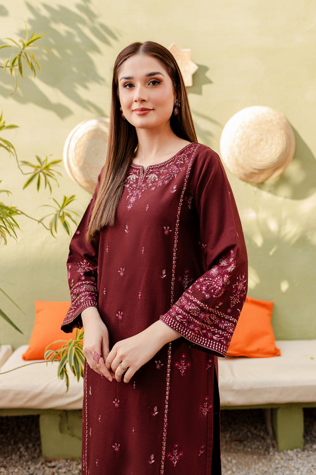 Starlet 2Pc - Embroidered Khaddar Dress - BATIK