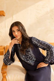 Blue Indigo 2Pc - Embroidered Lawn Dress