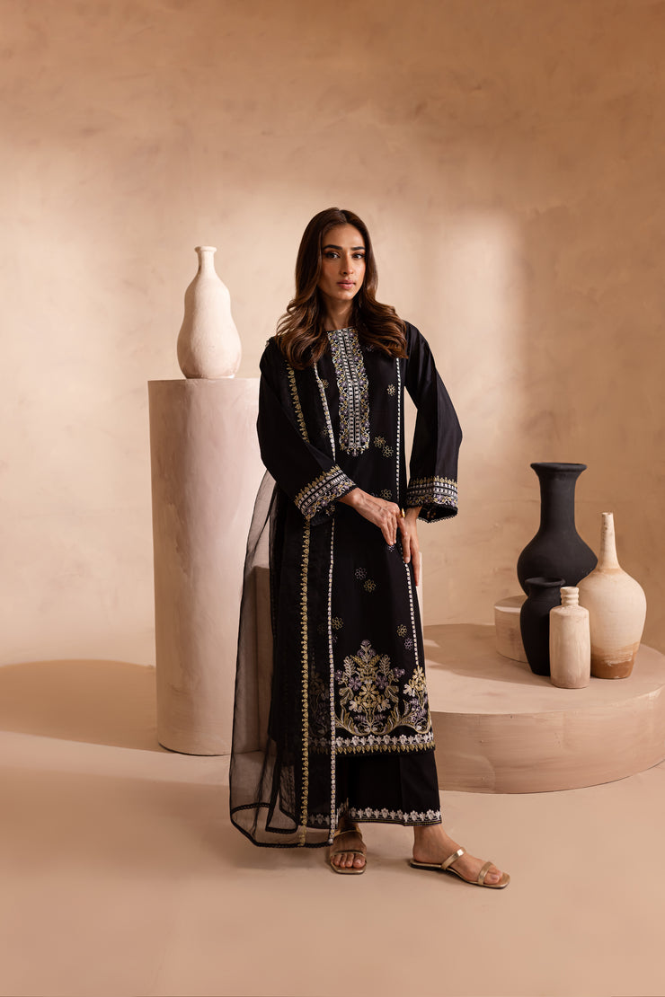 Navaeh 3Pc - Embroidered Lawn Dress - BATIK