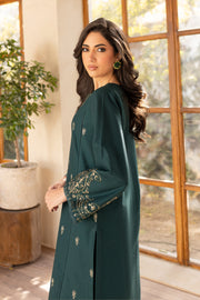 Emerald Dream 2Pc - Embroidered Khaddar Dress